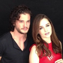 Kit Harington and Emilia Clarke