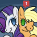 blog logo of Ask Rarity and Applejack!