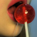 blog logo of a strawberry lollipop