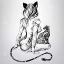 blog logo of kitten