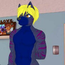 Tyler the blue yiffy wolf